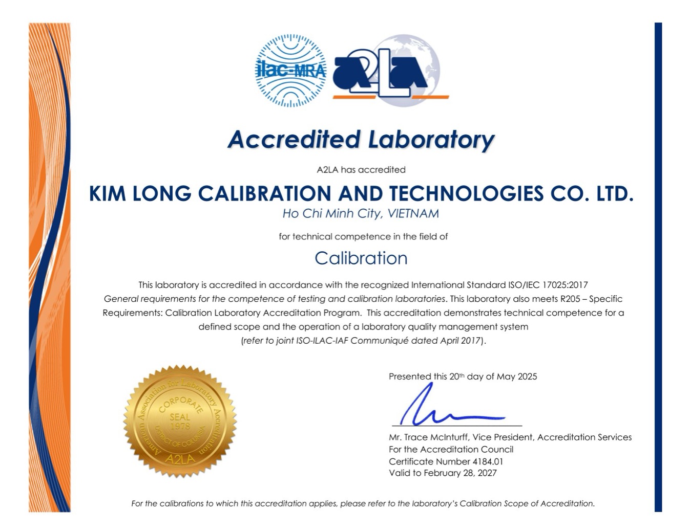 GCN ISO/IEC 17025:2017 được cấp bởi A2LA - Trang 54
